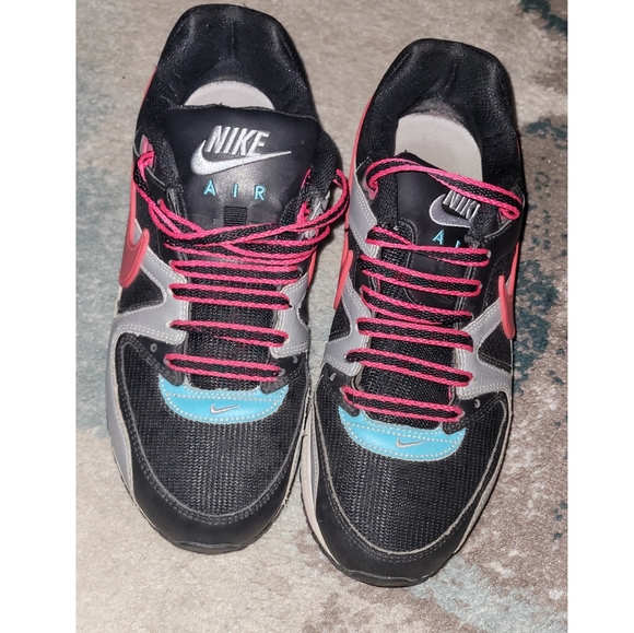 Nike Air Max 90 Pink Turquoise Grey Black - Picture 2 of 5
